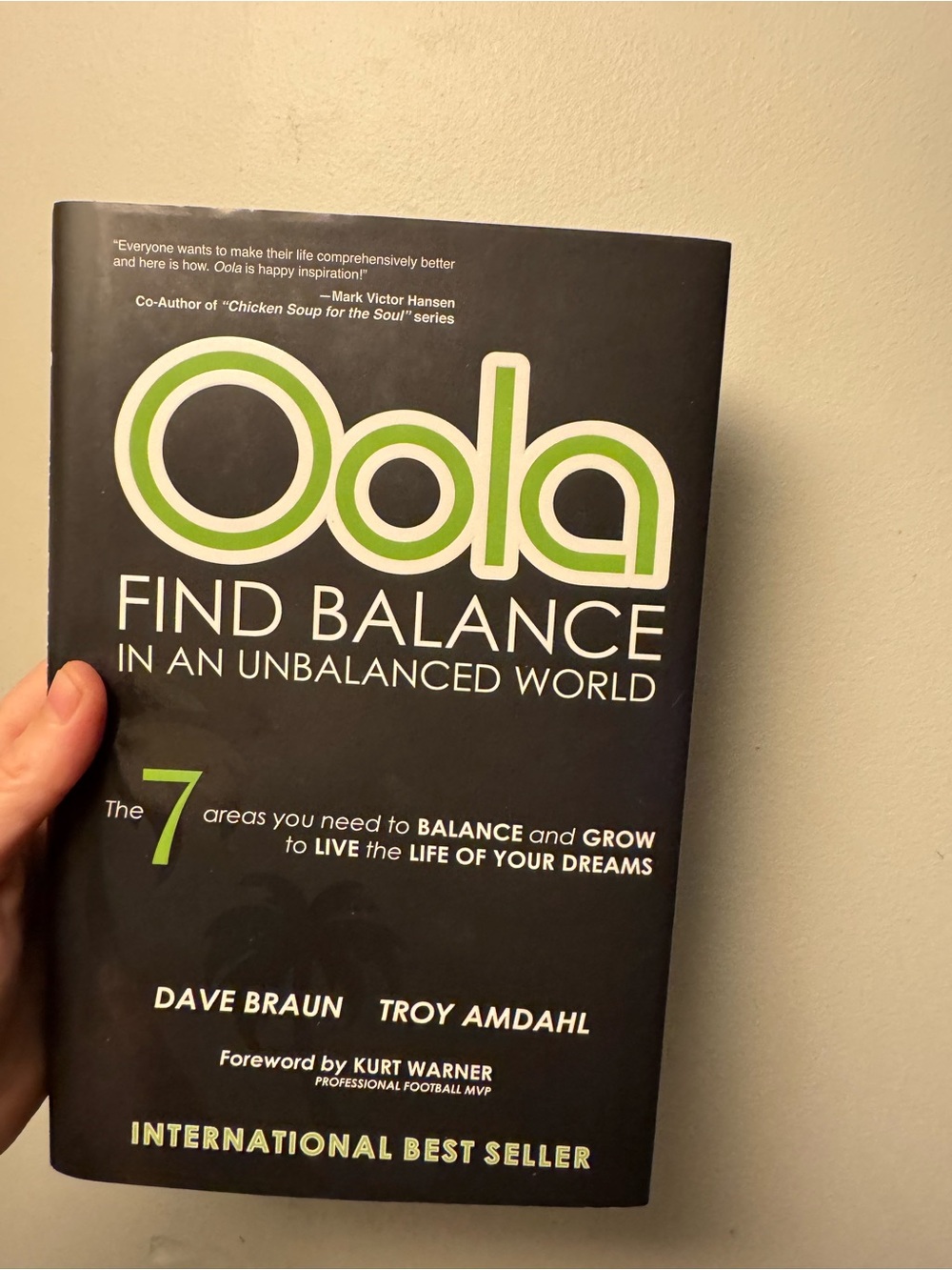 Find Balance — Black and Green Self-Help Book by